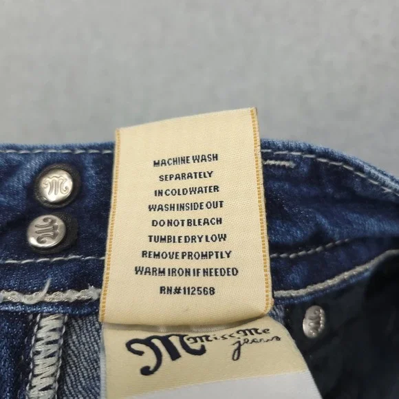 Miss Me Jeans Women's 25 Skinny Low Rise Med wash JP50025k-42 - Picture 9 of 12